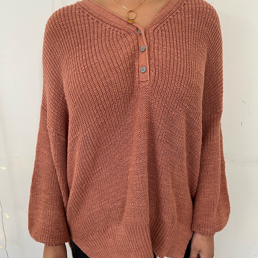 Burnt orange sweater